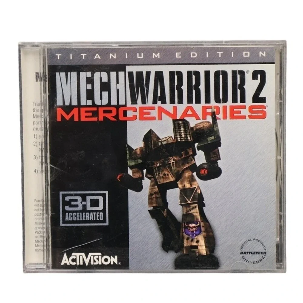 Vintage MechWarrior 2 Mercenaries Titanium Edition PC CD-ROM Activision Game